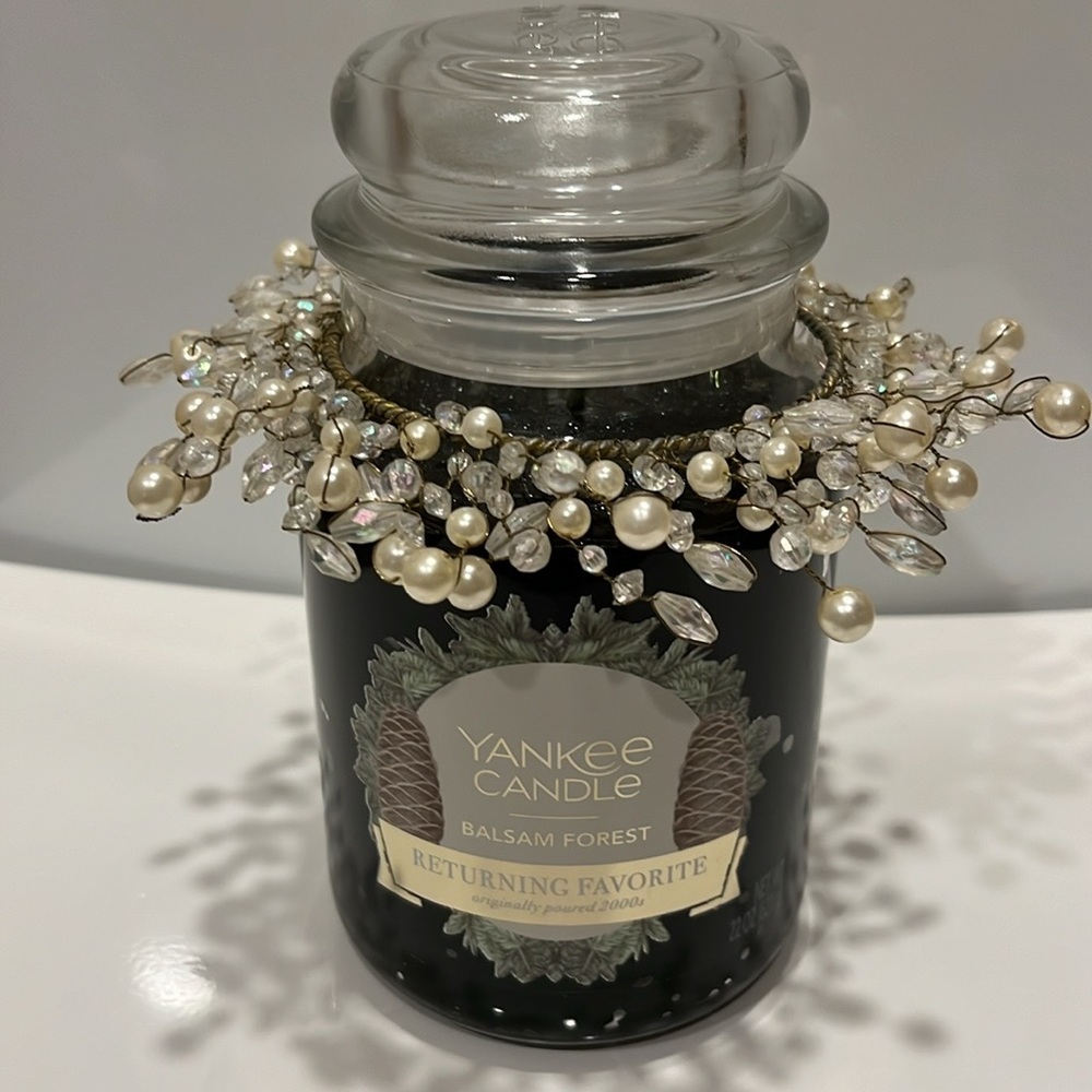 Jar Candle Collar/Accessory- Fits Medium and Large Jar Candles